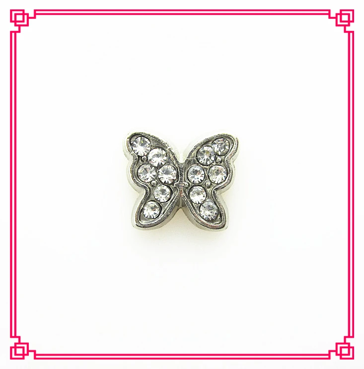 Хит продаж 20 шт./лот белая Хрустальная бабочка камень-талисман Плавающие