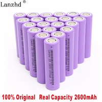 2019 new icr18650 batteries 3 7v 2600mah for samsung 26f rechargeable 18650 li ion battery real capacity batteries 10pcs 40pcs