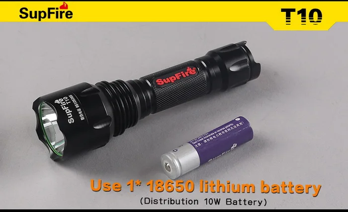 SupFire T10 CREE T6 10 Вт 900lm светодиодный фонарик водонепроницаемый ip67 Светодиодный с