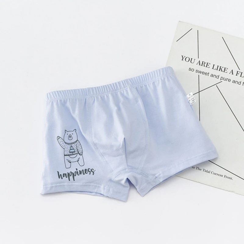 3 шт./партия детское нижнее белье хлопковое с плоским углом для мальчиков