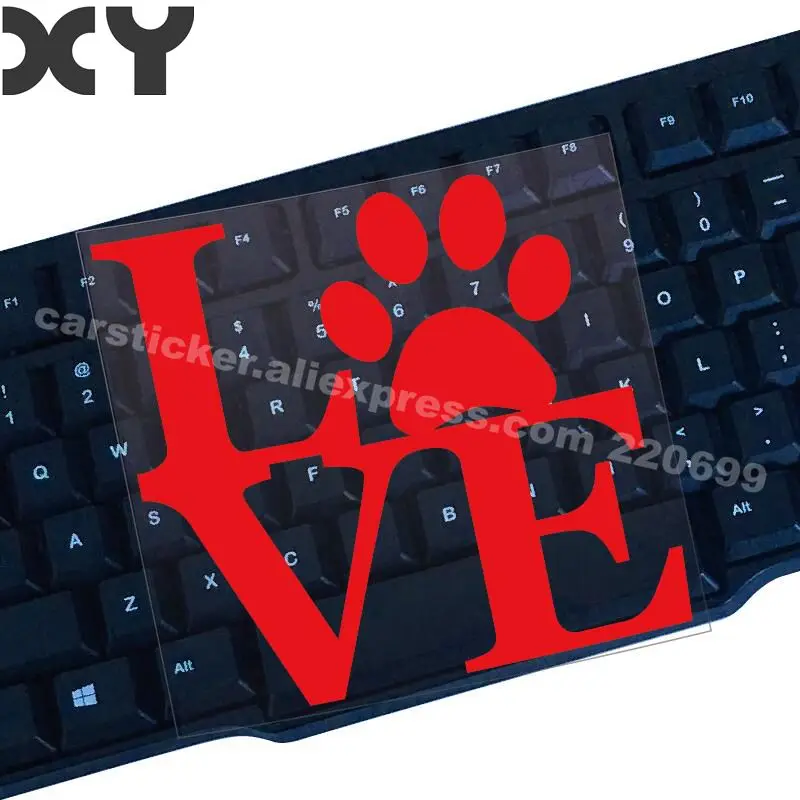 I Love My Dog Cat Precision Cut Vinyl Decal автомобильная наклейка грузовик автомобиль Прямая