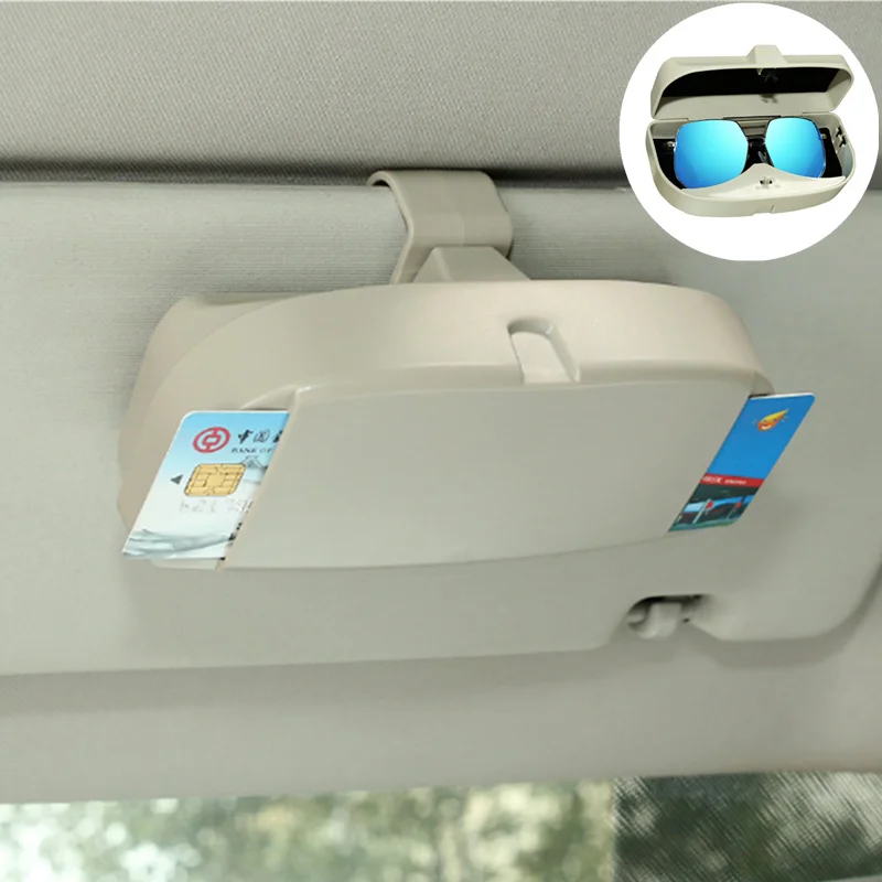 

Car Glasses Case Organizer Box Sunglasses Storage Pockets for Land Rover LR4 LR3 LR2 Range Rover Evoque Defender Discovery