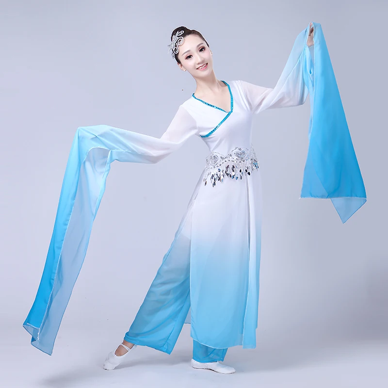 Hanfu одежда Древний китайский костюм Yangko Элегантный Национальный комплект с