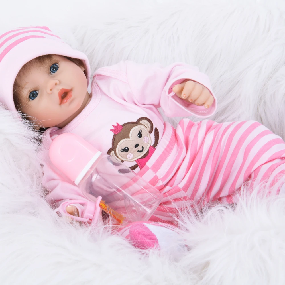55 см тканевая кукла для новорожденных Реалистичная Детская Принцесса Bonecas Bebe Reborn