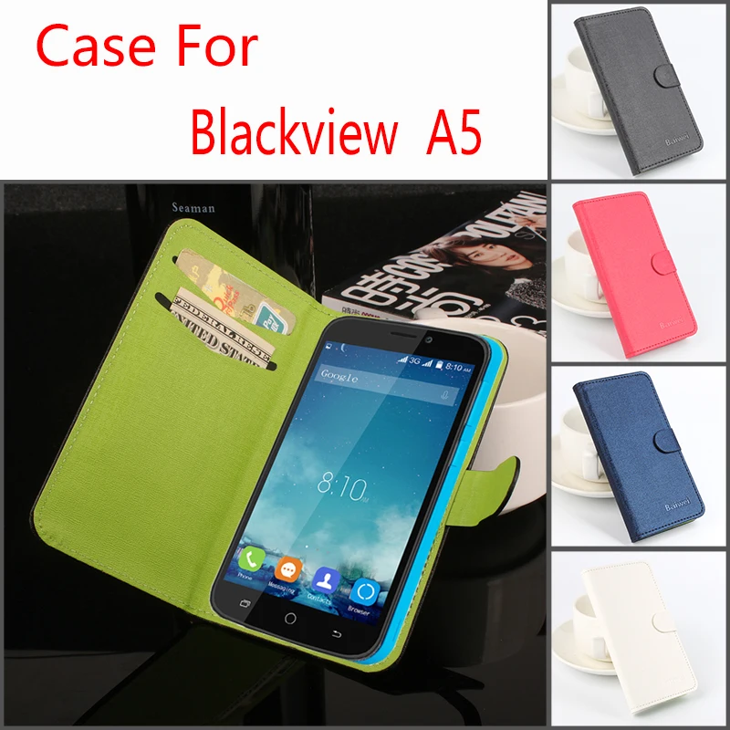 HongBaiwei Флип Кожаные чехлы для Blackview A5 Роскошные хит Цвет Стенд бумажник телефона