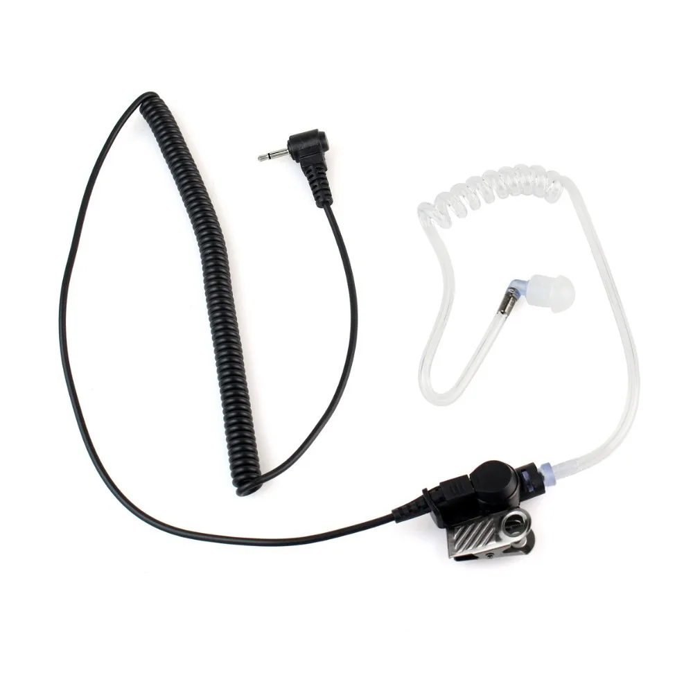 2.5mm 1Pin Listen Only Acoustic Tube Earpiece coiled cord for Radio Speaker Mic C2142A | Мобильные телефоны и аксессуары