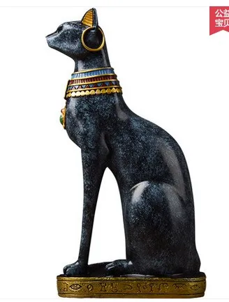 

Egyptian feline display a Nordic living room study lovely long cat handicraft decoration housewarming gifts room statue