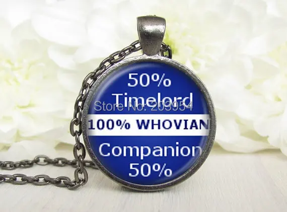 Драма Доктор Кто синий Timelord 50% ожерелье 1 шт./лот бронзовая сталь стекло кулон