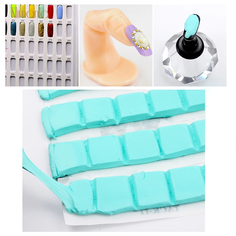 1 Набор клей многоразовая универсальная глина DIY Ложные наконечники для ногтей