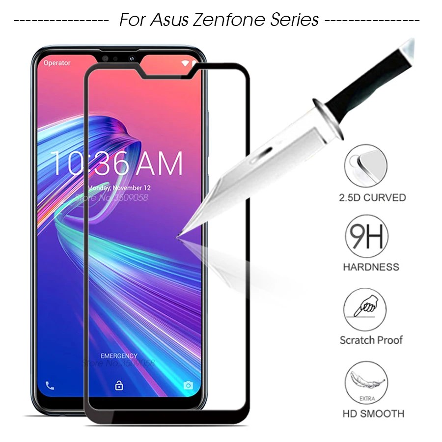 Защитное стекло для asus zenfone max pro m2 zb631kl zb633kl защита экрана закаленное пленка maxpro m1