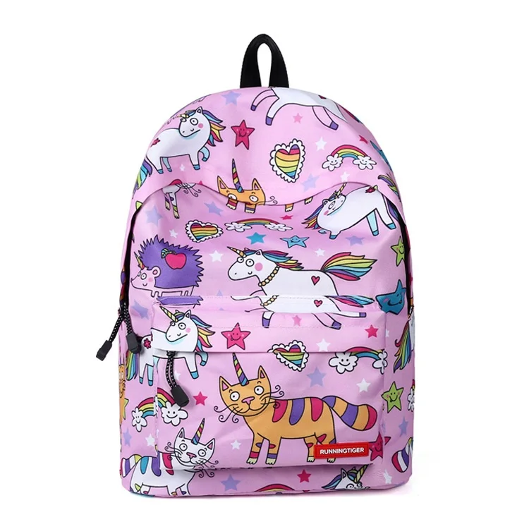 

CH1505D4-92 New Fashion women's bag Shoulder bag schoolbag Unicorn Print Backpack Travel Computer Bag