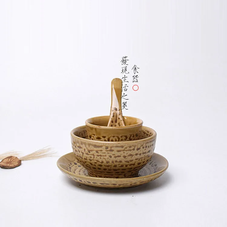 Керамическая посуда в китайском стиле гостиничные бытовые чаши для риса и супа