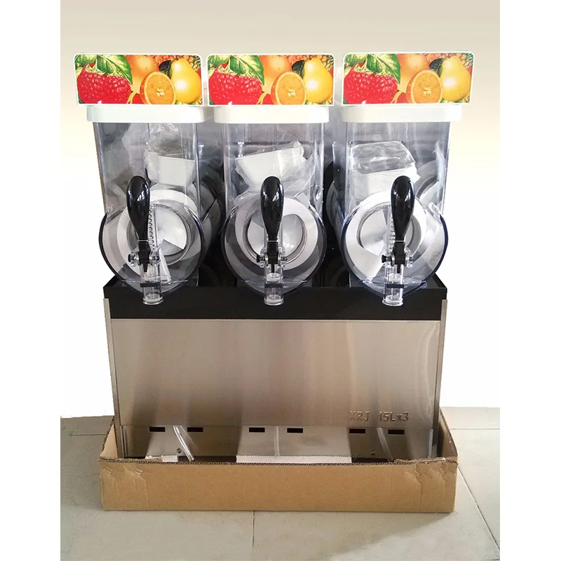 3*15L Snow Melting machine/ Cold Drink Slush maker Making Machine/Sand ice machine/Smoothies Granita Machine | Бытовая техника