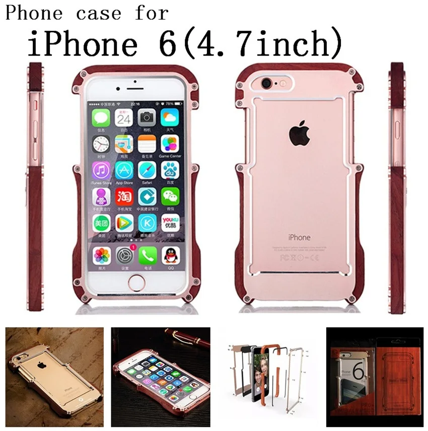 R-JUST Роскошный Алюминиевый металлический чехол для Apple iPhone 6 сотовый телефон