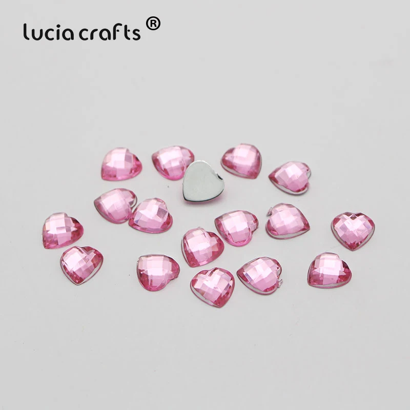 Продажа Lucia crafts 10 мм разноцветные стразы для рукоделия (100 шт./лот) G0412|acrylic