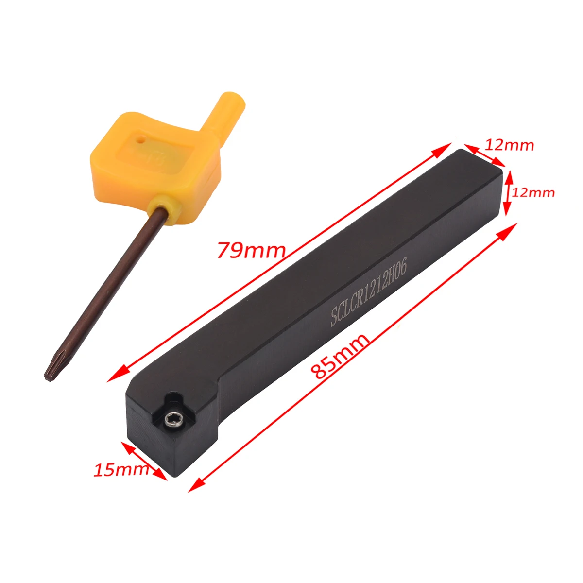 1 Uds SCLCR1212H06 torno de inflexión de la herramienta del sostenedor + 10 Uds CCMT060204-HM VP15TF inserto de carburo con T8 llave herramienta de torneado de titular