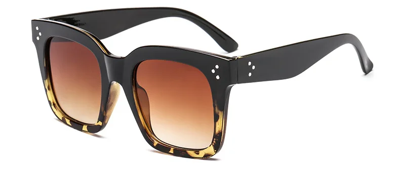 Квадратные солнцезащитные очки, женские очки большого размера, Lunette Femme, женские роскошные брендовые солнцезащитные очки, Женские винтажные солнцезащитные очки с заклепками, UV400