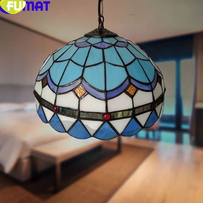 Подвесной светильник FUMAT Tiffanylamp светодиодный подвесной из витражного стекла для