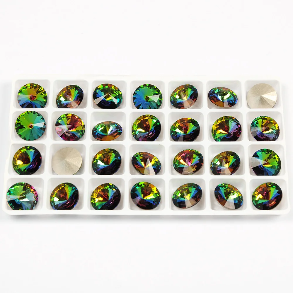 YANRUO 1122 All Sizes VM Rivoli Point Back Sew On Rhinestones Glass Strass Crystals Fancy Stones With Claw Setting | Дом и сад