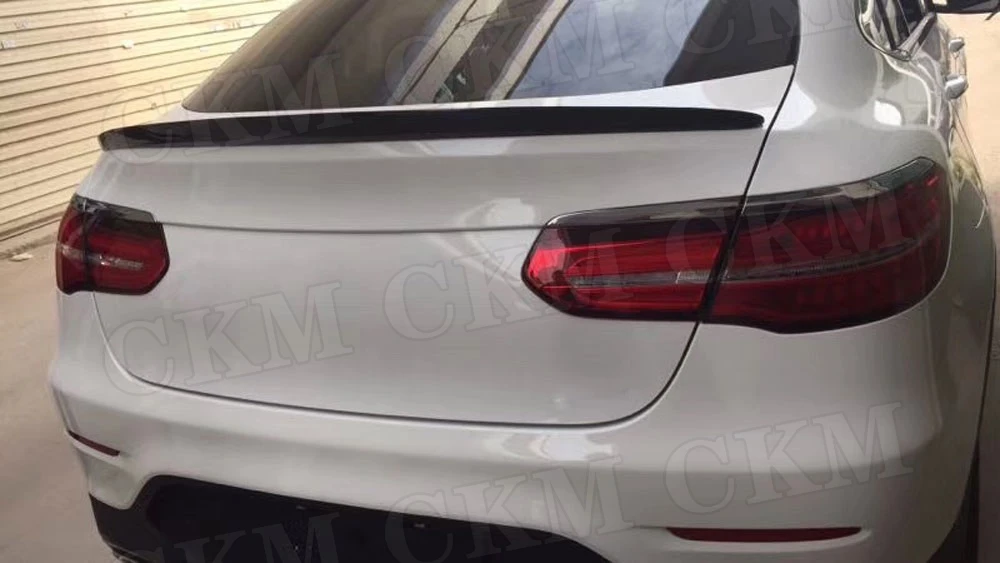 W253 углеродного волокна задний спойлер для Mercedes Benz класса GLC купе C253 GLC250 GLC300 GLC350 стайлинга автомобилей