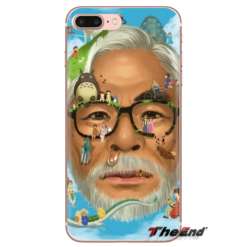 Прозрачный чехол из ТПУ для Samsung Galaxy S3 S4 S5 Mini S6 S7 Edge S8 S9 S10 Plus Note 3 4 5 8 9 Hayao Miyazaki Portrait