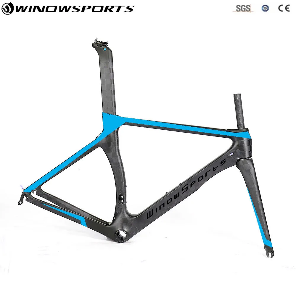 Набор углеродных гоночных велосипедов Carbon Aero 18 K матовый/глянцевый размер