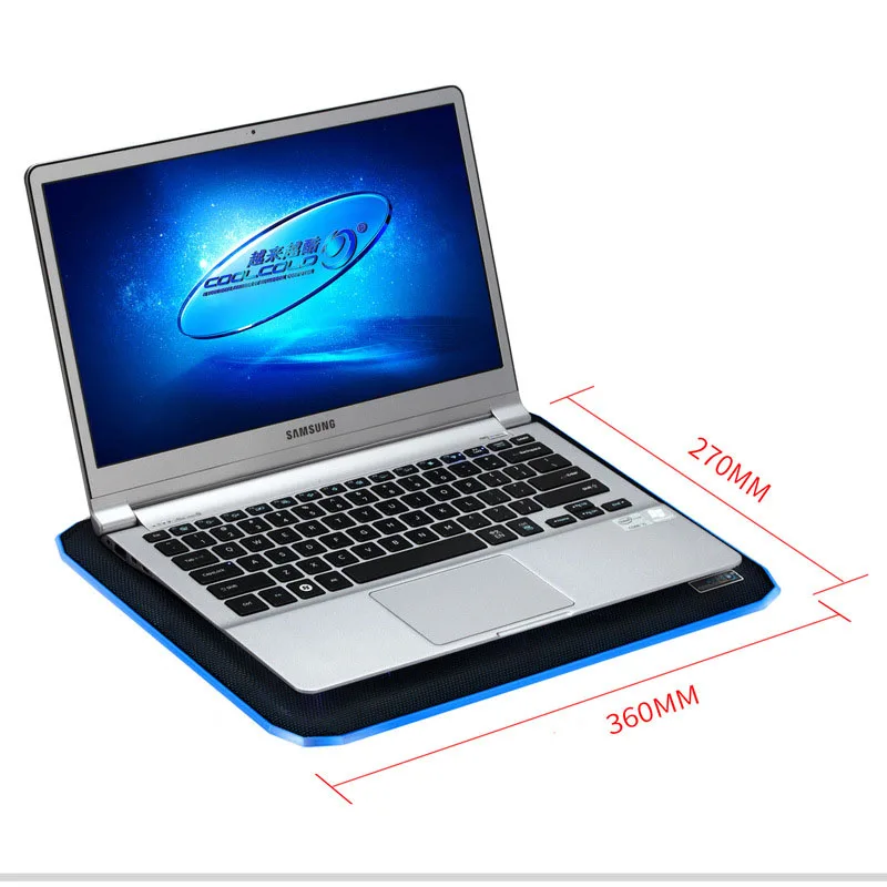 USB ноутбук охлаждающая подставка под 2 вентиляторы кулер для MacBook/lenovo/Dell/acer/Asus