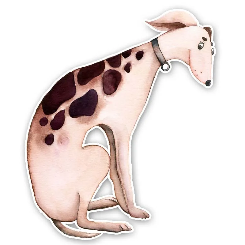 

YJZT 13.3CM*15.9CM Creative Cartoon Dog PVC Sticker Car Decal 12-300485