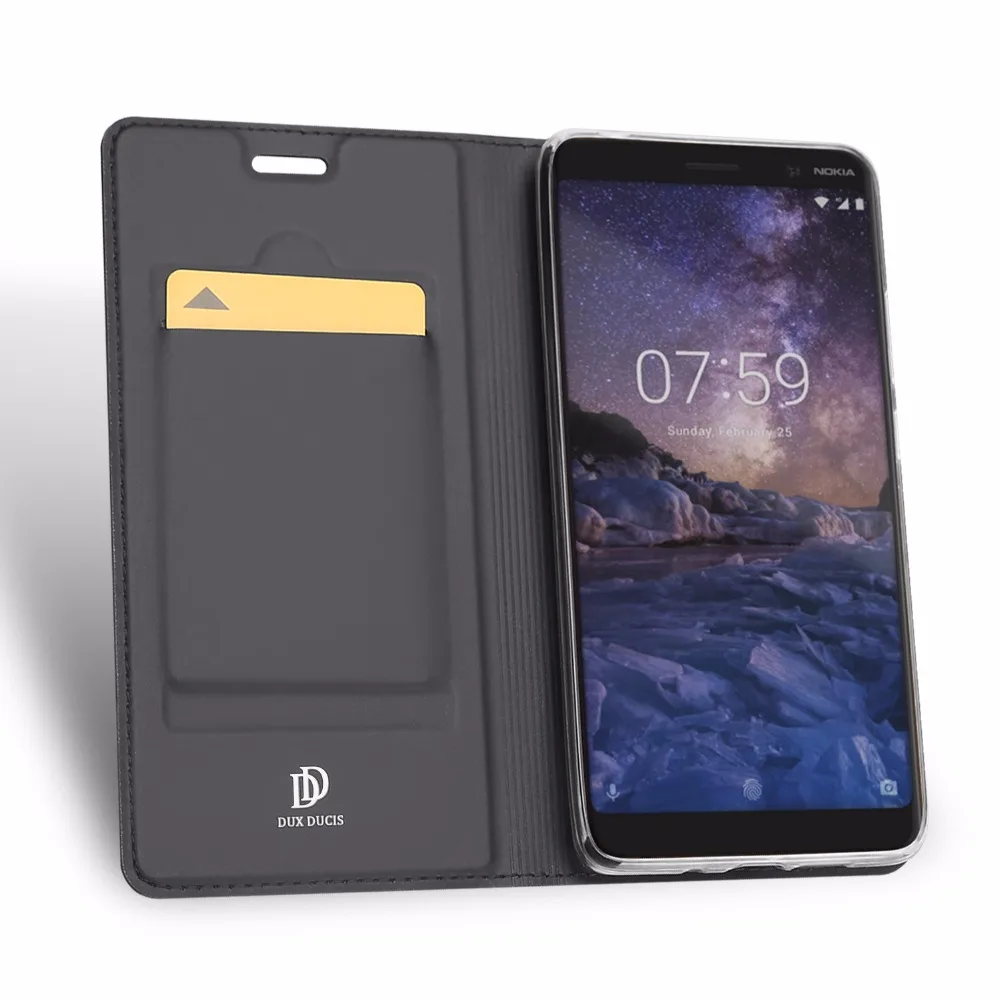 Для Nokia 7 Plus чехол роскошный Флип PU кожаный для 5 1 2 3 6 8 X6 X7 защитный чехол-кошелек |