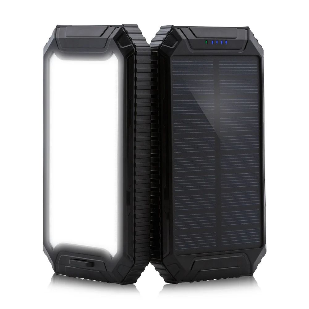 Power Green Phone Solar Charger 10000mAh Bank внешний аккумулятор солнечная панель зарядное