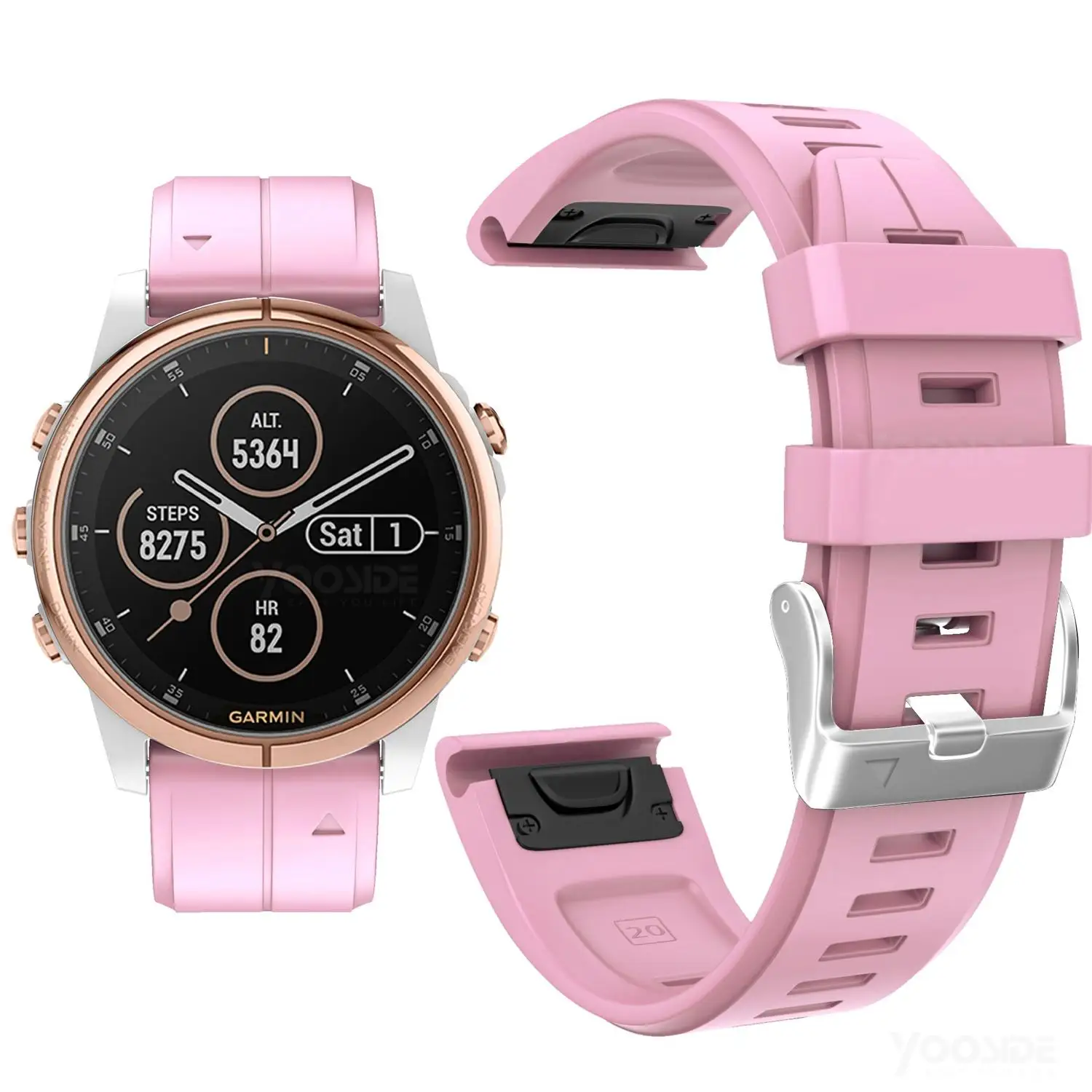 YOOSIDE ремешок для часов Fenix 6S 20 мм Quick Fit силиконовый спортивный водонепроницаемый браслет для Garmin Fenix 5S/5S Plus Smartwatch