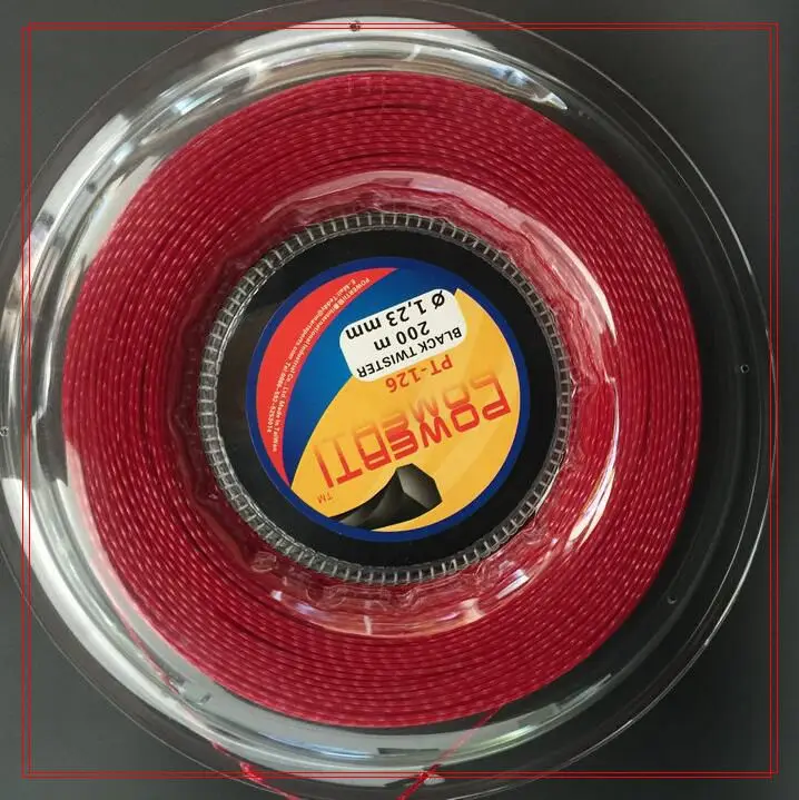 Оригинальная теннисная нить powerti Taiwan Hexaspin twister 200 м из полиэстера твердого