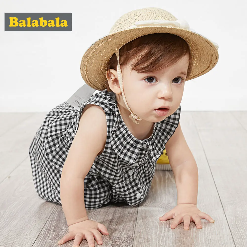 BalabalaKids/красивое платье с цветочным рисунком для маленьких девочек летнее