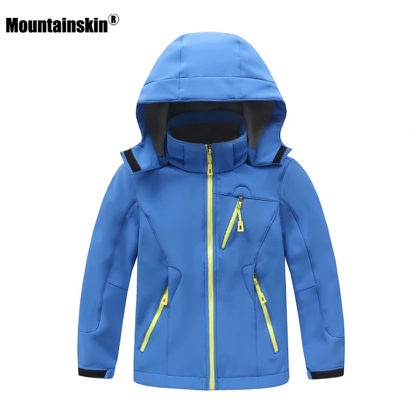 Куртка Mountainskin детская флисовая Спортивная ветровка для отдыха на открытом