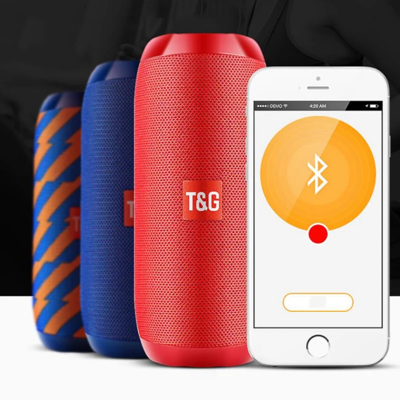 Водонепроницаемая Bluetooth Колонка TG117 1200 мАч 5 Вт * 2 портативная беспроводная