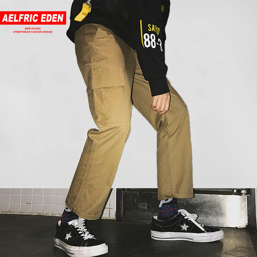 Aelfric Eden Vintage Solid Color Harem Mens Pants Casual Trousers 2018 Autumn Joggers Male Sweatpants Fashion Streetwear MC13 | Мужская