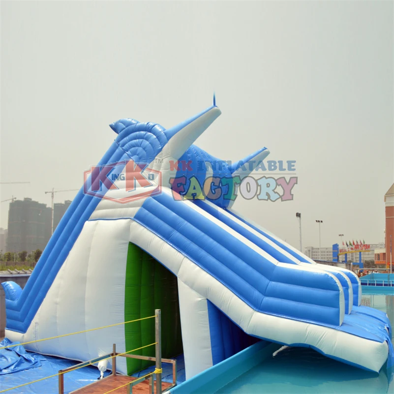 Beste Zwembad Opblaasbare Glijbaan Vreugde Park Vakantie Recreatie Fun Zwembad Park