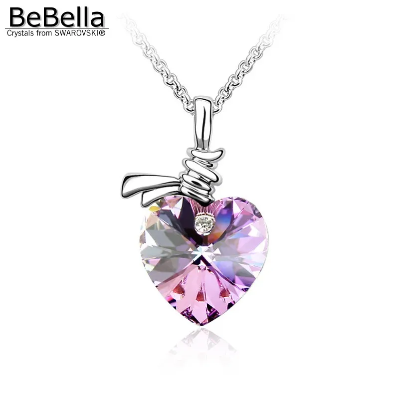 Цепочка с подвеской в форме сердца кристаллами Swarovski|pendant necklace|necklace withnecklace necklace |