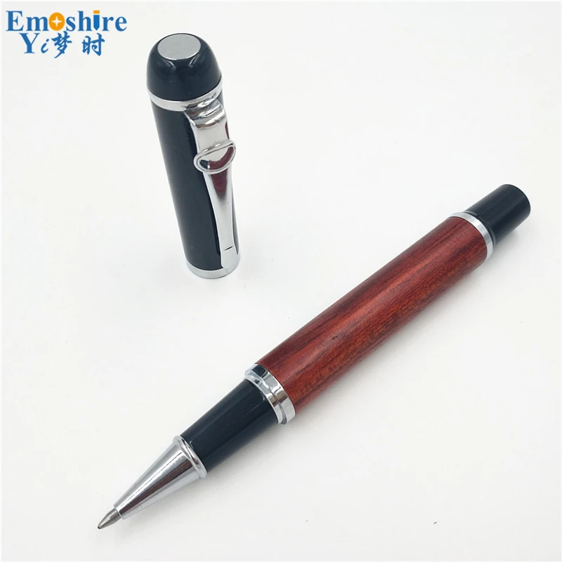 

High-grade Mahogany Signature Pen Boutique Ballpoint Pen Classic Creative Gift Roller Ball Pen Custom for Business Meeting P205