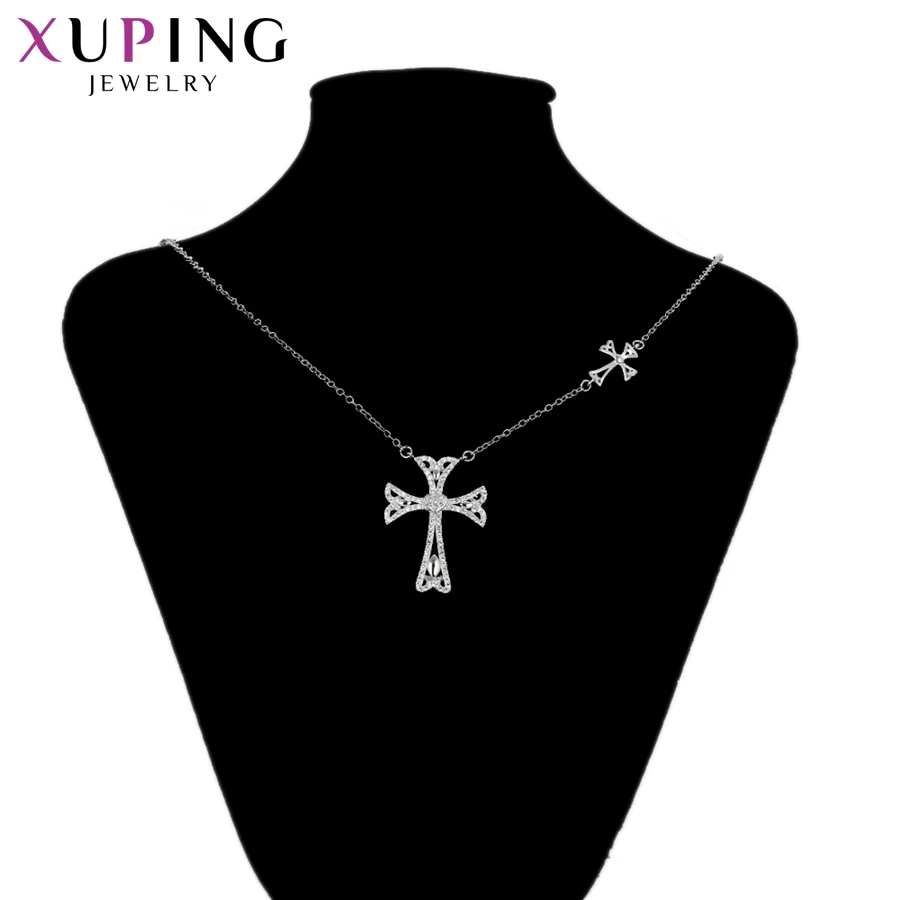 Xuping Модное Элегантное ожерелье позолоченное в форме креста ювелирные изделия