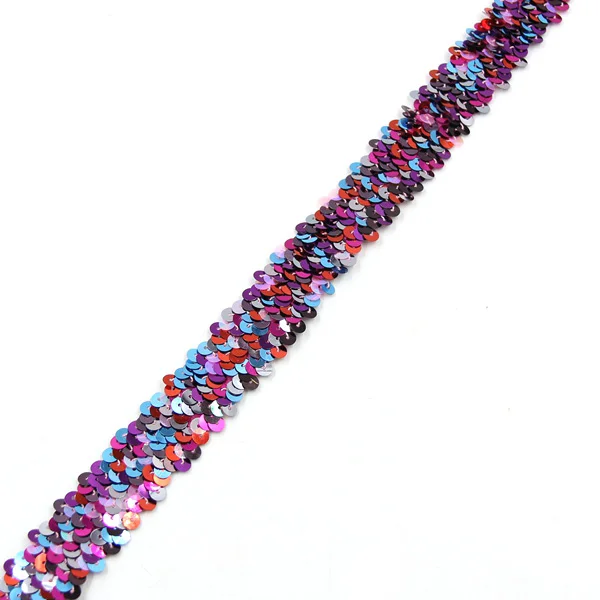 Colorful Black 2 м/лот, цветная, ширина 3 см, отделка бисером, пайетками, кружево, Блестящая лента, сделай сам, ручная работа, шитье, головной убор, Аксессуары для штор, украшение - Цвет: Colorful Black