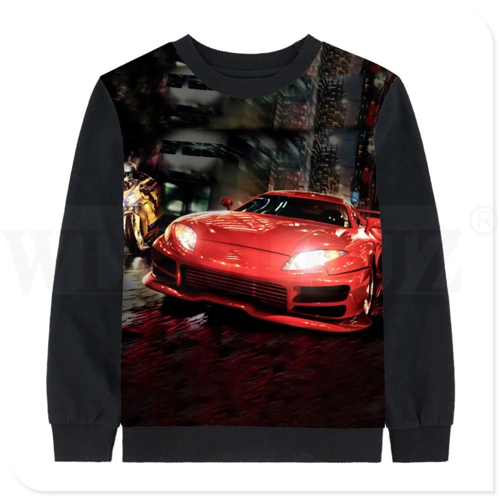 Детская футболка детская одежда для мальчиков с рисунком машины осенние детские