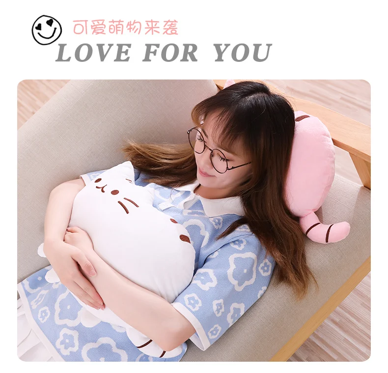 25cm Push een Plush Cat Toys Stuffed Animal& Plush Toys Soft Cat Pillow Pus heen Stuffed Cat Doll for Kids Girl Gift Cheap Toys