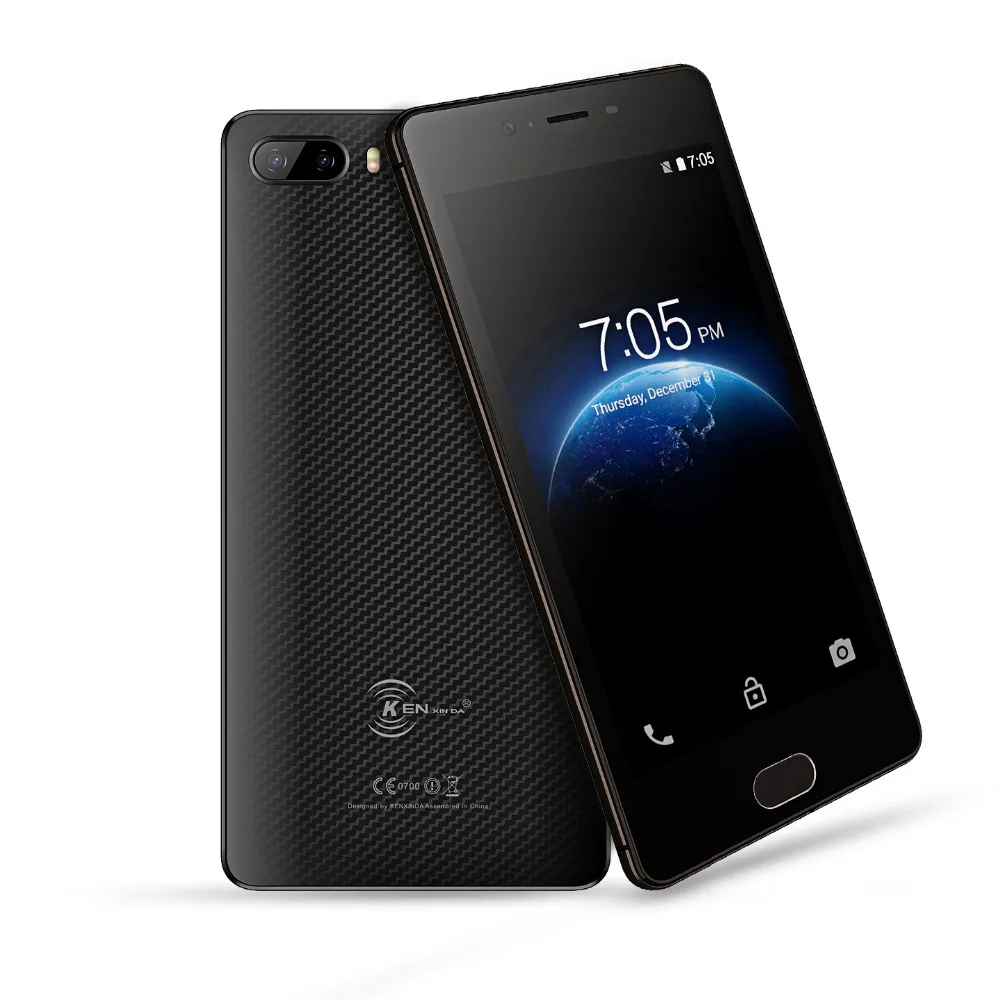Оригинальный Kenxinda S7 отпечатков пальцев 5 0 &quotдюймов 4500 mAh 13 + 8 Мп двойной сзади Camaras