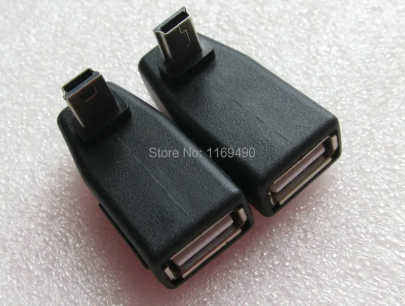 1 пара/2 шт. mini b 5 контактов Штекерный вверх и вниз угол градусов к USB A 2 0 гнездовой