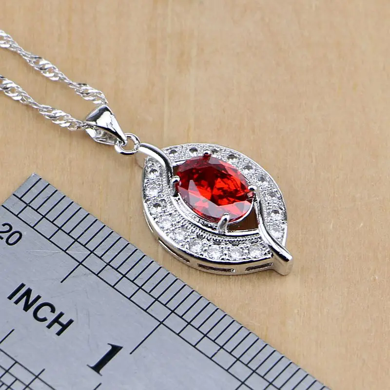 Винтажное ювелирное изделие из стерлингового серебра 925 пробы с красным