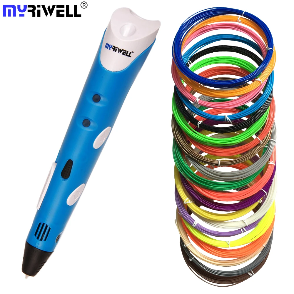 Myriwell, 3d принтер, ручка, RP-100A, рождественский подарок,, рисование, 3D печать, ручка с ABS нитями, художественный принтер для детей
