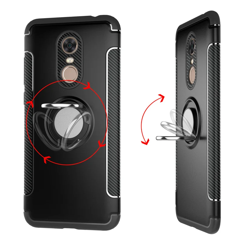 Vanveet Чехлы для Xiaomi Redmi 5 Plus чехол Кольцо Автомобильный Магнит Coque противоударный