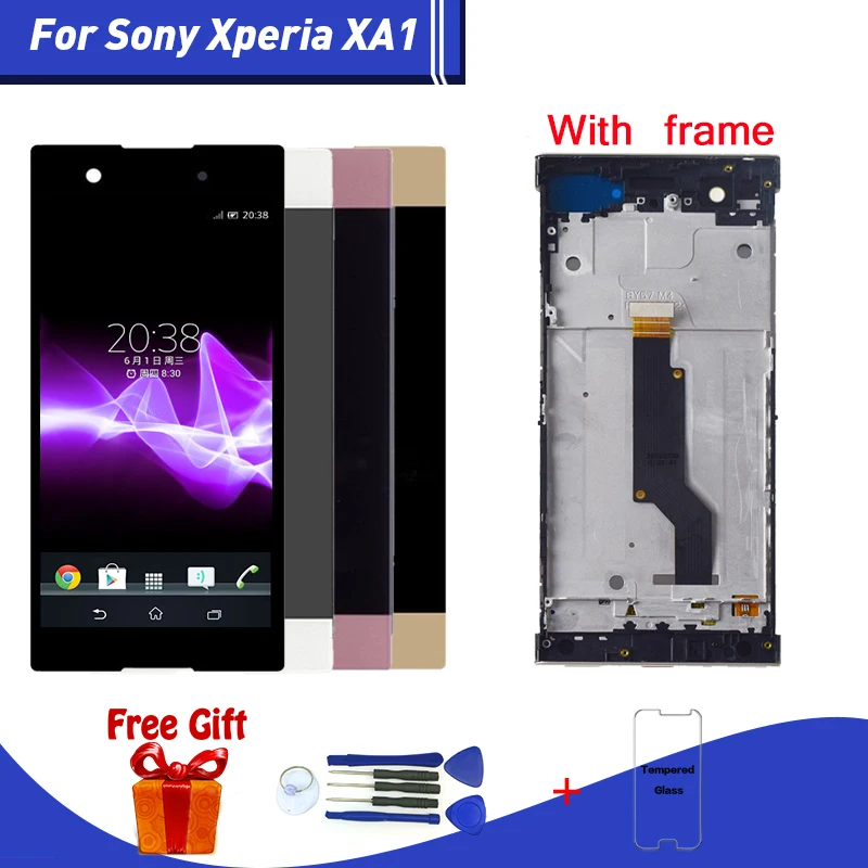 Сменный ЖК экран для Sony XA1 модуль сенсорного дисплея Xperia G3121 G3112 G3125 G3116 G3123|Экраны