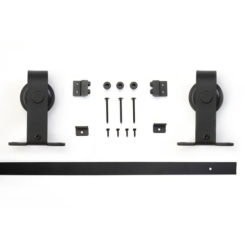 F02L2-100cm(3.3ft) 3.3FT углеродистая сталь реальные Мини Сарай раздвижные двери оборудования для ванной комнаты шкафа - Цвет: F02L2-100cm(3.3ft)